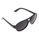 Maxbell 25cm Doll's Sunglasses Big Oval Shape Sunglasses Retro Frame Eyewear for Mellchan Dolls Black - Aladdin Shoppers