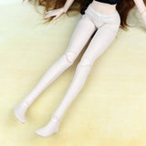 Maxbell Lace Stockings High-elastic Leggings Pants Clothing Doll Accessory For 1/3 BJD Night Lolita Dolls (White) - Aladdin Shoppers