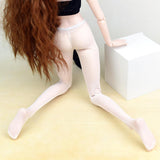 Maxbell Lace Stockings High-elastic Leggings Pants Clothing Doll Accessory For 1/3 BJD Night Lolita Dolls (White) - Aladdin Shoppers