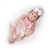 Maxbell Maxbell 56cm Adorable Silicone Princess Reborn   Doll Model in Pink Braces Dress Outfit Accessories