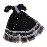 Maxbell Fashion Star Princess Gauzy Dress for 1/3 BJD 60cm Dolls Party Dress Up Decor Black - Aladdin Shoppers