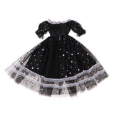 Maxbell Fashion Star Princess Gauzy Dress for 1/3 BJD 60cm Dolls Party Dress Up Decor Black - Aladdin Shoppers