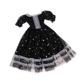 Maxbell Fashion Star Princess Gauzy Dress for 1/3 BJD 60cm Dolls Party Dress Up Decor Black - Aladdin Shoppers