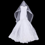 Maxbell Dress + Veil/ Doll Party Dress Evening Gown Skirt Clothing Outfit Accessories For 1/3 BJD Dolls - Aladdin Shoppers