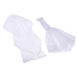 Maxbell Dress + Veil/ Doll Party Dress Evening Gown Skirt Clothing Outfit Accessories For 1/3 BJD Dolls - Aladdin Shoppers