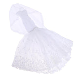 Maxbell Dress + Veil/ Doll Party Dress Evening Gown Skirt Clothing Outfit Accessories For 1/3 BJD Dolls - Aladdin Shoppers
