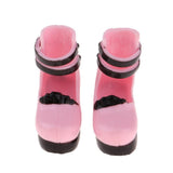 Maxbell 12inch Fashion Doll Shoes 1/6 Ball Jointed Doll Ankle Belt Thick Heels Leather Shoes for Dollfie for Blythe Girl Custom Accessory - Aladdin Shoppers
