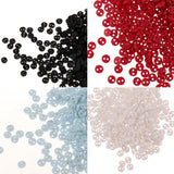 Maxbell 300 Pieces Very Small Mini Tiny Micro Figures Doll Clothing Sewing Buttons 4mm Red Color DIY Projects Supplies - Aladdin Shoppers