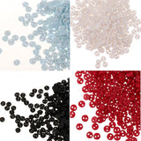 Maxbell 300 Pieces Very Small Mini Tiny Micro Figures Doll Clothing Sewing Buttons 4mm Red Color DIY Projects Supplies - Aladdin Shoppers