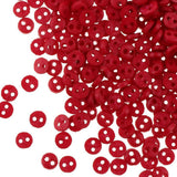 Maxbell 300 Pieces Very Small Mini Tiny Micro Figures Doll Clothing Sewing Buttons 4mm Red Color DIY Projects Supplies - Aladdin Shoppers
