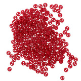 Maxbell 300 Pieces Very Small Mini Tiny Micro Figures Doll Clothing Sewing Buttons 4mm Red Color DIY Projects Supplies - Aladdin Shoppers