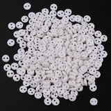 Maxbell Pack of 300 Pieces Wholesale Lot Mini Micro Army Figures Doll Clothes Sewing Buttons White 4mm 2 Holes Round Buttons - Aladdin Shoppers