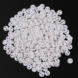 Maxbell Pack of 300 Pieces Wholesale Lot Mini Micro Army Figures Doll Clothes Sewing Buttons White 4mm 2 Holes Round Buttons - Aladdin Shoppers