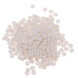 Maxbell Pack of 300 Pieces Wholesale Lot Mini Micro Army Figures Doll Clothes Sewing Buttons White 4mm 2 Holes Round Buttons - Aladdin Shoppers