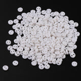 Maxbell Pack of 300 Pieces Wholesale Lot Mini Micro Army Figures Doll Clothes Sewing Buttons White 4mm 2 Holes Round Buttons - Aladdin Shoppers