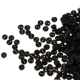 Maxbell Mini Figures Dolls DIY Clothing Sewing Crafts Accessories 300 Pieces 4mm 2 Holes Resin Round Buttons Black - Aladdin Shoppers