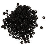 Maxbell Mini Figures Dolls DIY Clothing Sewing Crafts Accessories 300 Pieces 4mm 2 Holes Resin Round Buttons Black - Aladdin Shoppers