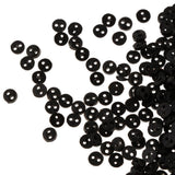 Maxbell Mini Figures Dolls DIY Clothing Sewing Crafts Accessories 300 Pieces 4mm 2 Holes Resin Round Buttons Black - Aladdin Shoppers
