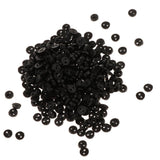 Maxbell Mini Figures Dolls DIY Clothing Sewing Crafts Accessories 300 Pieces 4mm 2 Holes Resin Round Buttons Black - Aladdin Shoppers