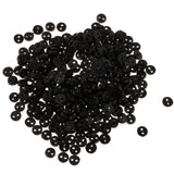 Maxbell Mini Figures Dolls DIY Clothing Sewing Crafts Accessories 300 Pieces 4mm 2 Holes Resin Round Buttons Black - Aladdin Shoppers