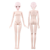 Maxbell 23 Joints 1/3 BJD SD Girl Nude Body Doll in Uniform Clothes - Can Change Head, Eyes, Facial Make Up High Quality Plastic Toy - Aladdin Shoppers