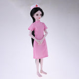 Maxbell 60CM Handmade Professional Female 1/3 BJD Dolls Nurse Ball Jointed Doll Girls Toys Birthday Christmas Gift - Aladdin Shoppers