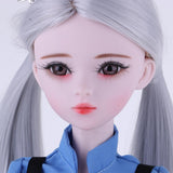 Maxbell 1/3 BJD Beauty Female Doll Career with Policewoman Uniform Set Girl Changing Customized Kits - Aladdin Shoppers