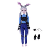 Maxbell 1/3 BJD Beauty Female Doll Career with Policewoman Uniform Set Girl Changing Customized Kits - Aladdin Shoppers