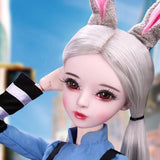 Maxbell 1/3 BJD Beauty Female Doll Career with Policewoman Uniform Set Girl Changing Customized Kits - Aladdin Shoppers