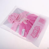 Maxbell Fashion Sweater Gauzy Dress with Beret Lace Stockings for 1/3 BJD 60cm Dolls Accs Pink - Aladdin Shoppers