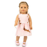 Maxbell 18inch Doll Clothes Summer Short Skirt for American Doll Changing Accessories Pink - Aladdin Shoppers