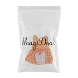 Maxbell Cute Dotted Sleeveless Skirt Dress Clothing for American Doll 18inch Doll Decor Orange - Aladdin Shoppers