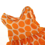 Maxbell Cute Dotted Sleeveless Skirt Dress Clothing for American Doll 18inch Doll Decor Orange - Aladdin Shoppers