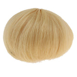 Maxbell 1/8 Mini BJD Dolls Hair DIY Short Golden Wig 5-6inch 13-15cm for Pullip SD AA DD DIM FL - Aladdin Shoppers