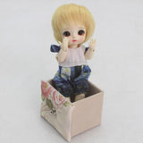 Maxbell 1/8 Mini BJD Dolls Hair DIY Short Golden Wig 5-6inch 13-15cm for Pullip SD AA DD DIM FL - Aladdin Shoppers