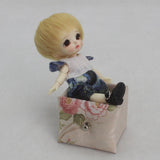 Maxbell 1/8 Mini BJD Dolls Hair DIY Short Golden Wig 5-6inch 13-15cm for Pullip SD AA DD DIM FL - Aladdin Shoppers