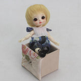 Maxbell 1/8 Mini BJD Dolls Hair DIY Short Golden Wig 5-6inch 13-15cm for Pullip SD AA DD DIM FL - Aladdin Shoppers