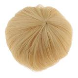 Maxbell 1/8 Mini BJD Dolls Hair DIY Short Golden Wig 5-6inch 13-15cm for Pullip SD AA DD DIM FL - Aladdin Shoppers