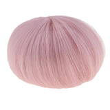 Maxbell 1/8 BJD SD Doll Short Hair 5-6inch Smoke Pink Wig for MSD DZ Dollfie Pullip Doll Cosplay Supplies - Aladdin Shoppers