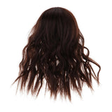 Maxbell Wigs Only 5-6inch 13-15CM BJD Doll Wigs 1/8 Dark Brown Synthetic Mohair Curly Hair with Bangs for Dollfie Hairstyle Making Supplies - Aladdin Shoppers