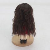 Maxbell Wigs Only 5-6inch 13-15CM BJD Doll Wigs 1/8 Dark Brown Synthetic Mohair Curly Hair with Bangs for Dollfie Hairstyle Making Supplies - Aladdin Shoppers