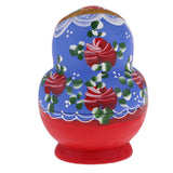 Maxbell Handcrafted Chromatic Wooden Russian Nesting Doll Babushka Matryoshka Stacking Dolls Set Birthday Gift Festival Decor 10 Pieces - Aladdin Shoppers
