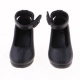 Maxbell Fashion Doll Ankle Belt High Heel Shoes For 1/6 BJD Girl Dolls Dress Up Accessory Black - Aladdin Shoppers