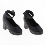 Maxbell Fashion Doll Ankle Belt High Heel Shoes For 1/6 BJD Girl Dolls Dress Up Accessory Black - Aladdin Shoppers