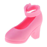 Maxbell 1/6 Doll Plastic High Heels Shoes For Blythe Licca Doll Clothing Accs Pink - Aladdin Shoppers