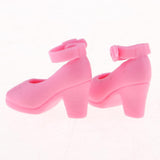 Maxbell 1/6 Doll Plastic High Heels Shoes For Blythe Licca Doll Clothing Accs Pink - Aladdin Shoppers