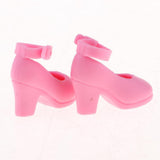 Maxbell 1/6 Doll Plastic High Heels Shoes For Blythe Licca Doll Clothing Accs Pink - Aladdin Shoppers