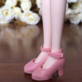 Maxbell 1/6 Doll Plastic High Heels Shoes For Blythe Licca Doll Clothing Accs Pink - Aladdin Shoppers