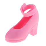 Maxbell 1/6 Doll Plastic High Heels Shoes For Blythe Licca Doll Clothing Accs Pink - Aladdin Shoppers