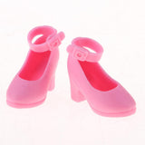 Maxbell 1/6 Doll Plastic High Heels Shoes For Blythe Licca Doll Clothing Accs Pink - Aladdin Shoppers